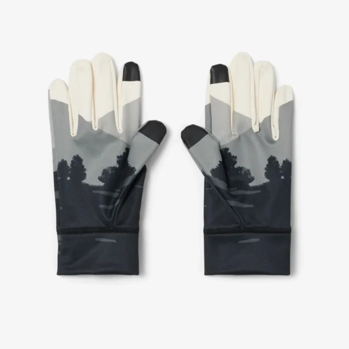 Sporthandschoenen voor heren met landschapsprint
