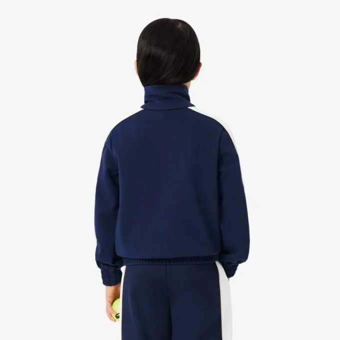 Sportief sweatshirt met ritssluiting van interlock piqué