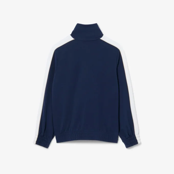 Sportief sweatshirt met ritssluiting van interlock piqué