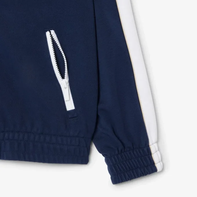 Sportief sweatshirt met ritssluiting van interlock piqué