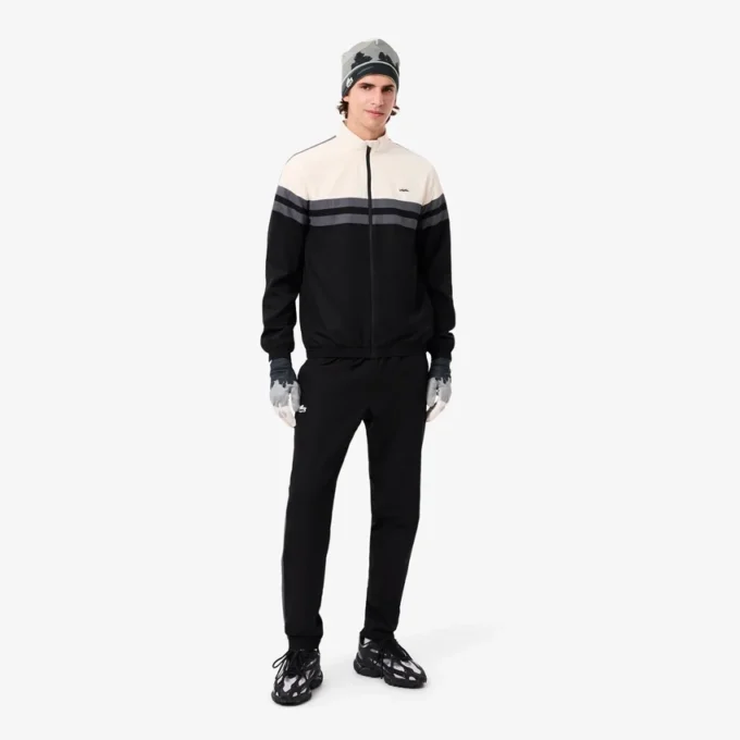 Sportieve fleece muts met landschapsprint voor heren
