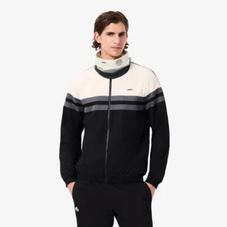 Sportieve nekwarmer voor heren met landschapsprint