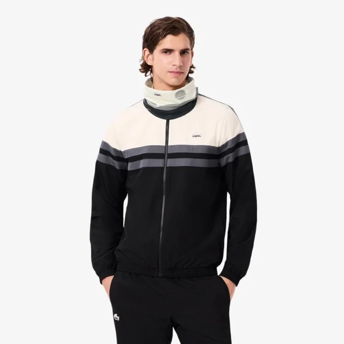 Sportieve nekwarmer voor heren met landschapsprint
