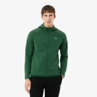 Sportieve stretch hoodie met rits