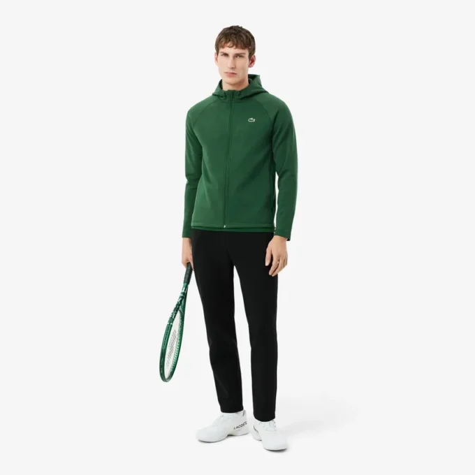 Sportieve stretch hoodie met rits