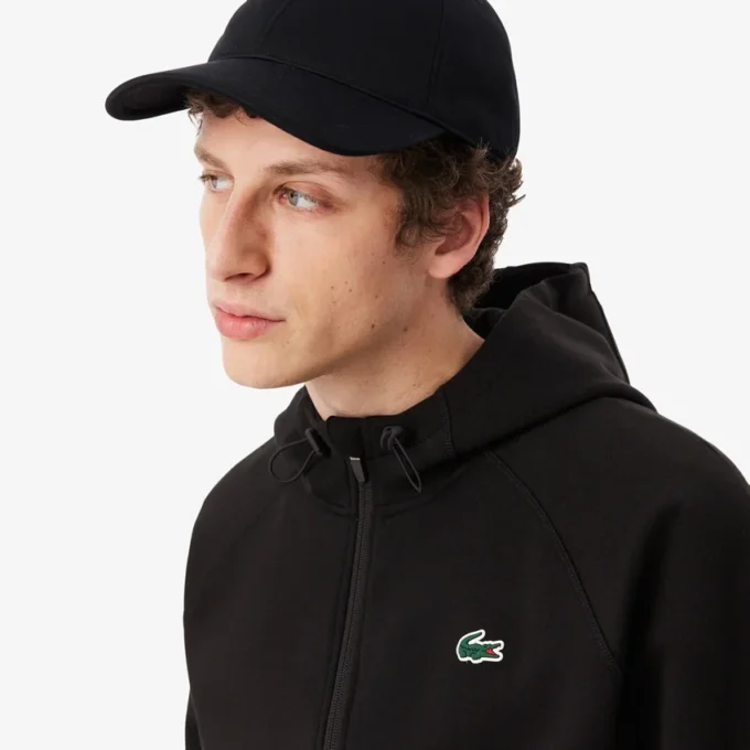 Sportieve stretch hoodie met rits