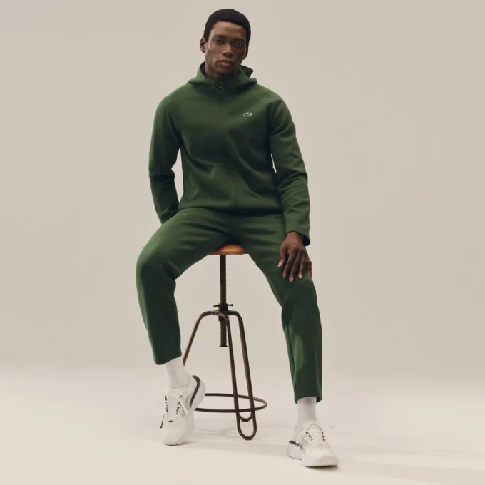 Sportieve stretch hoodie met rits