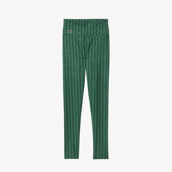 Sportlegging met monogramprint voor dames