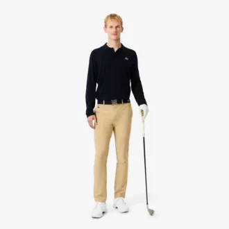 Stretch golfsweater met polokraag voor heren