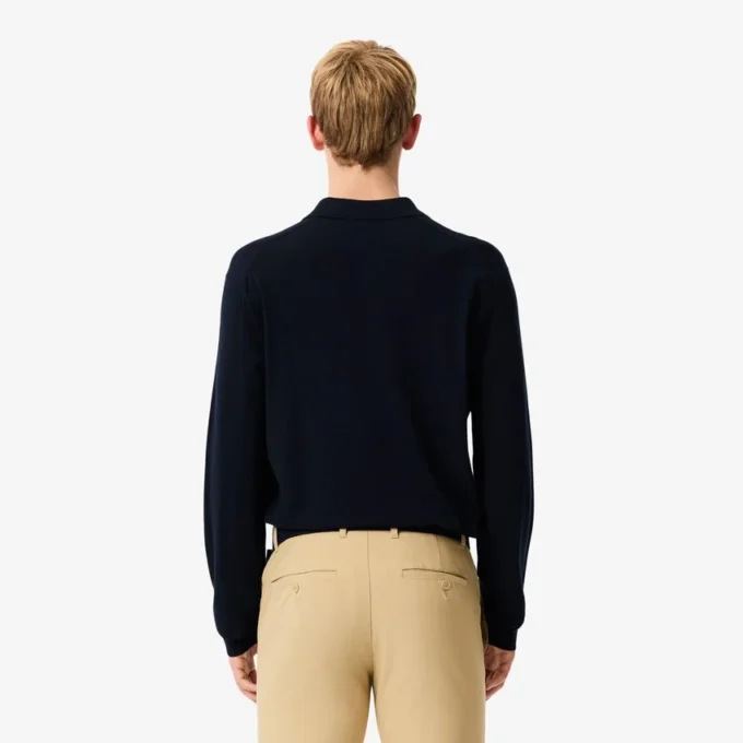 Stretch golfsweater met polokraag voor heren
