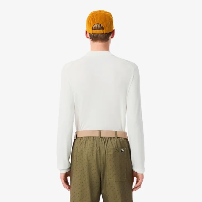 Stretch golfsweater met polokraag voor heren