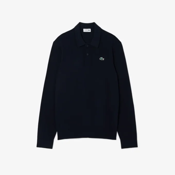 Stretch golfsweater met polokraag voor heren