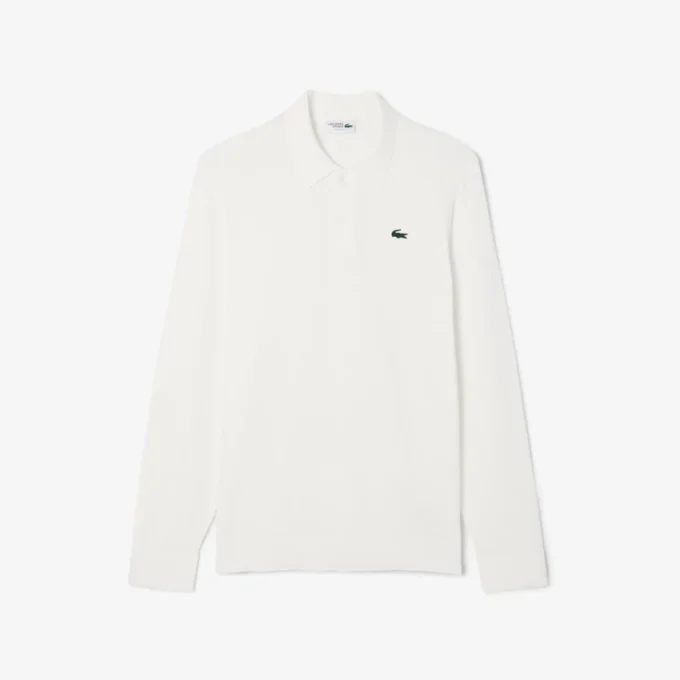 Stretch golfsweater met polokraag voor heren