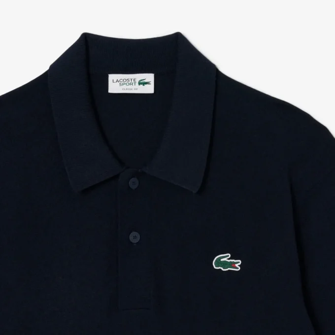 Stretch golfsweater met polokraag voor heren