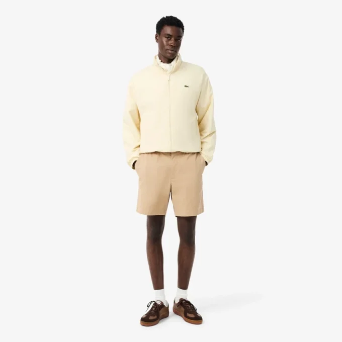Stretch katoenen short met normale pasvorm