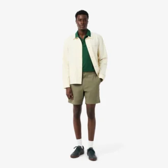 Stretch katoenen short met normale pasvorm