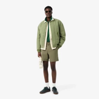 Stretch katoenen short met normale pasvorm