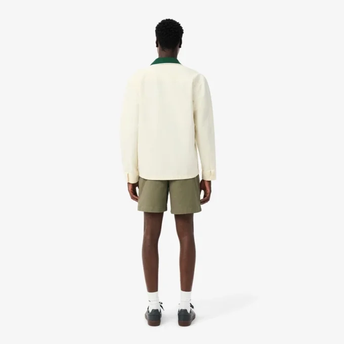 Stretch katoenen short met normale pasvorm