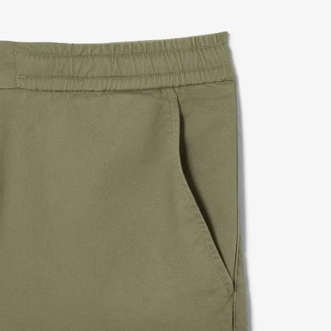 Stretch katoenen short met normale pasvorm