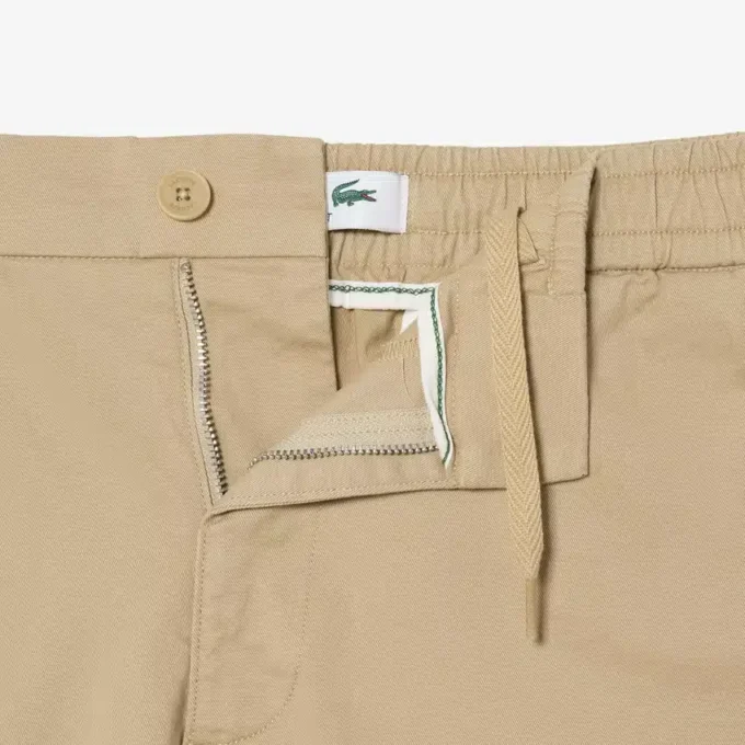 Stretch katoenen short met normale pasvorm