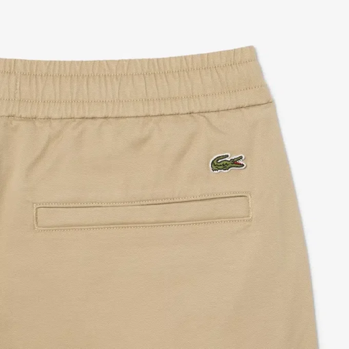 Stretch katoenen short met normale pasvorm