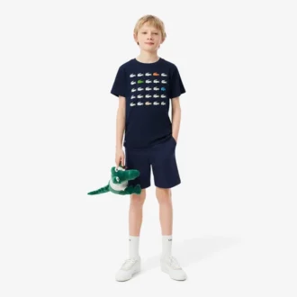 Stretch katoenen twill chino-short
