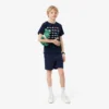 Stretch katoenen twill chino-short