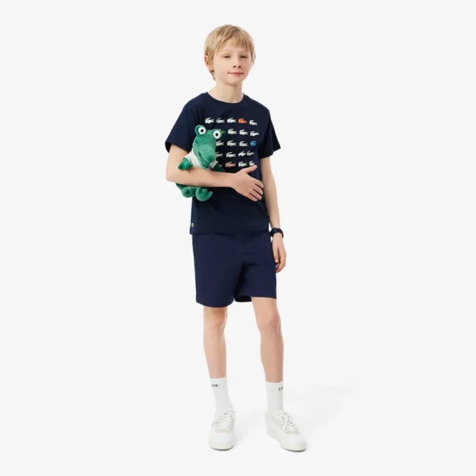 Stretch katoenen twill chino-short