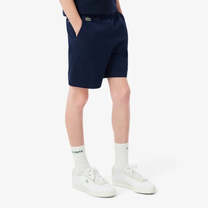 Stretch katoenen twill chino-short