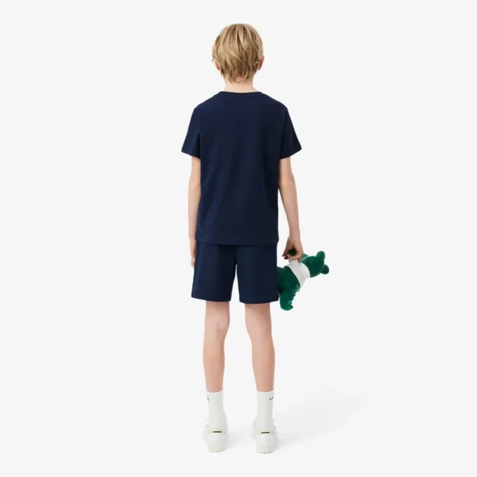 Stretch katoenen twill chino-short