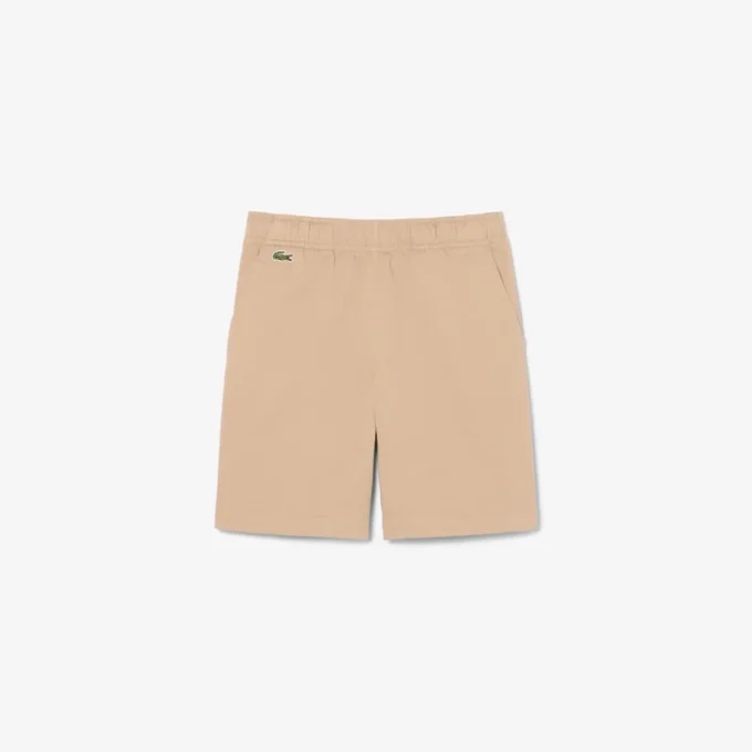 Stretch katoenen twill chino-short