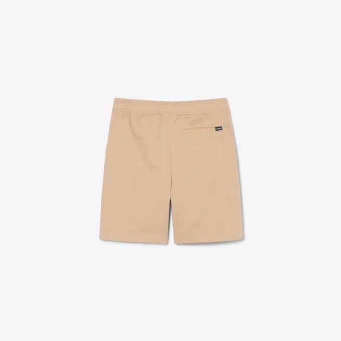 Stretch katoenen twill chino-short