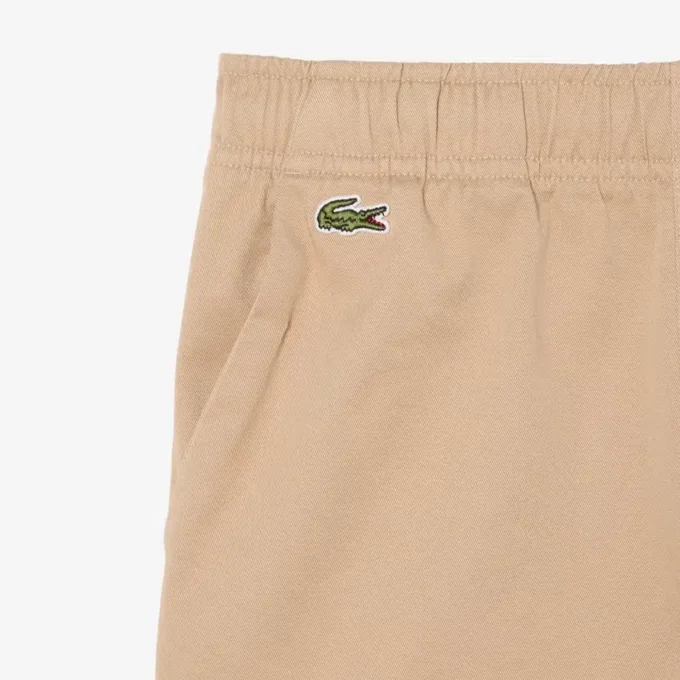 Stretch katoenen twill chino-short