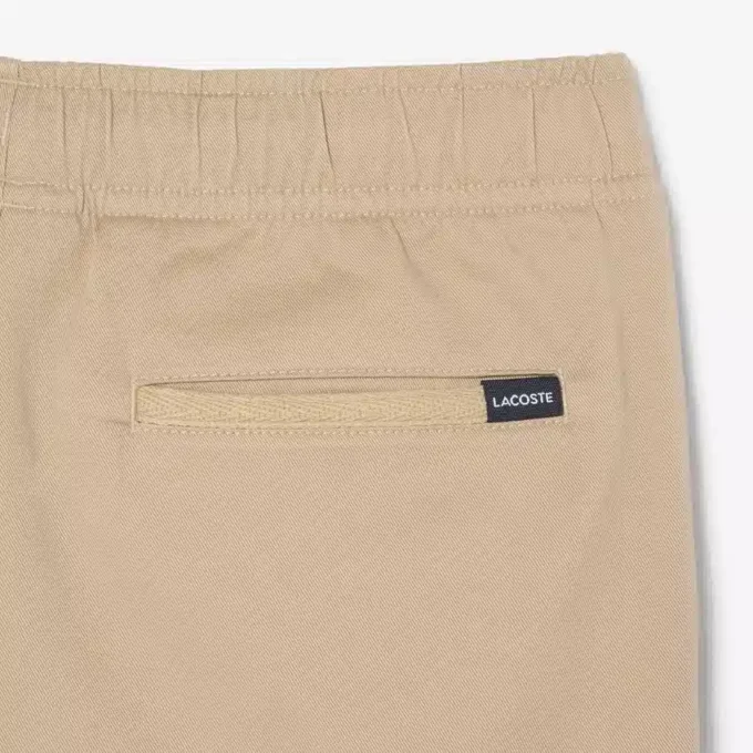 Stretch katoenen twill chino-short