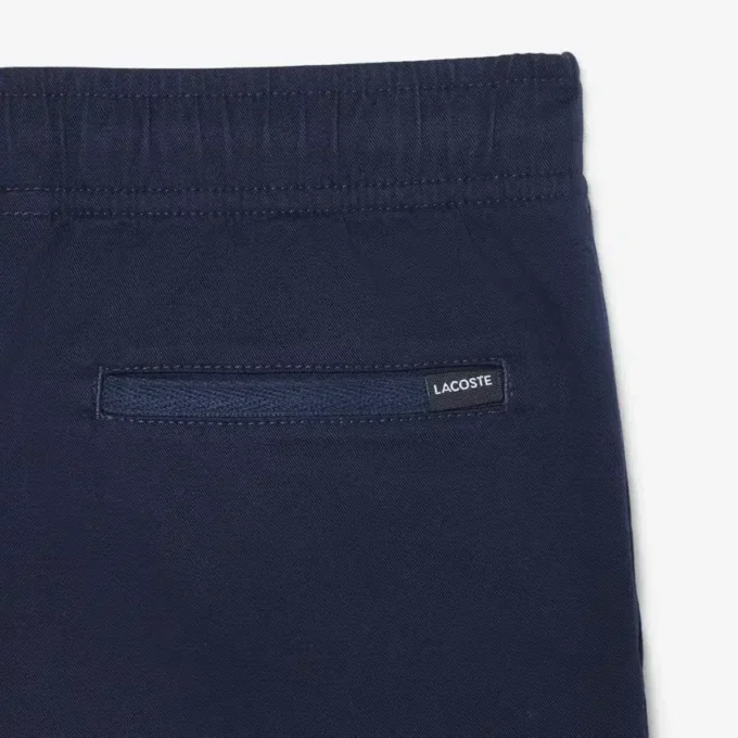 Stretch katoenen twill chino-short