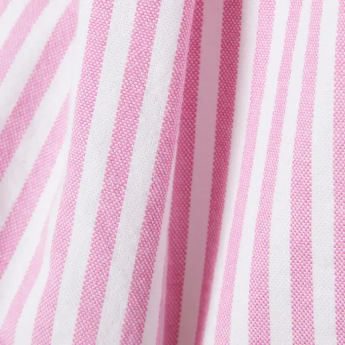 Stretch Oxford gestreepte bermuda