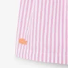Stretch Oxford gestreepte bermuda