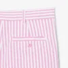 Stretch Oxford gestreepte bermuda
