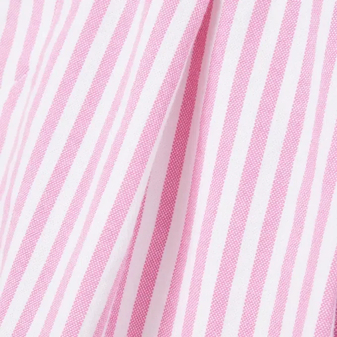 Stretch Oxford gestreepte bermuda