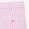 Stretch Oxford gestreepte bermuda