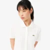 Stretch Piqua geplooide polojurk