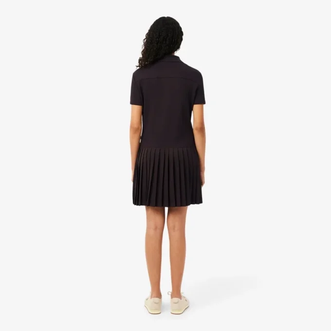 Stretch Piqua geplooide polojurk