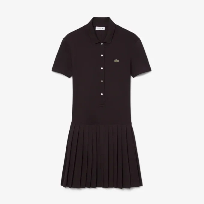 Stretch Piqua geplooide polojurk