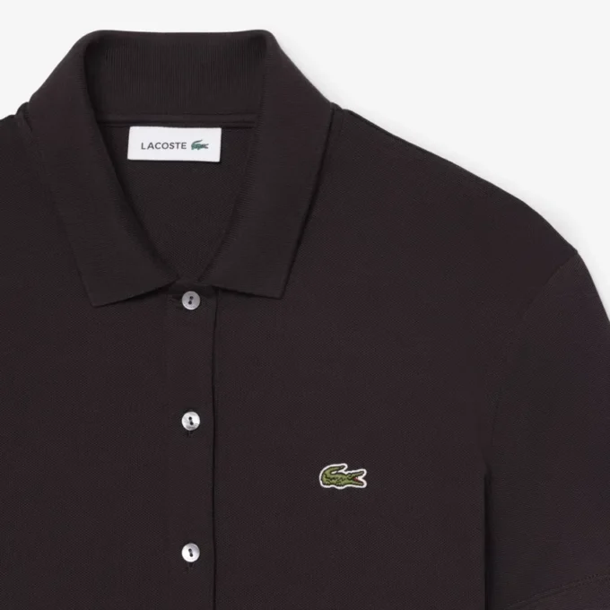 Stretch Piqua geplooide polojurk