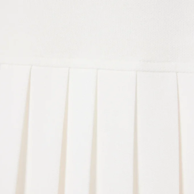 Stretch Piqua geplooide polojurk