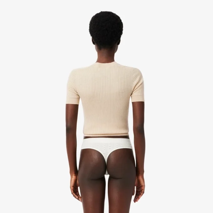 Stretch Pointelle-string