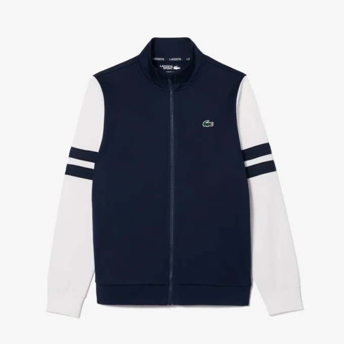 Stretch-tennis-Sweatshirt met ritssluiting voor heren