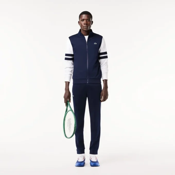 Stretch-tennis-Sweatshirt met ritssluiting voor heren
