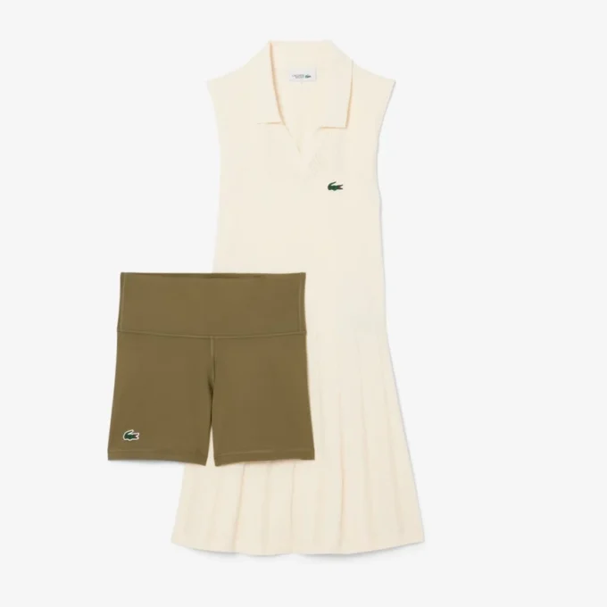 Stretch tennisjurk en -short voor dames