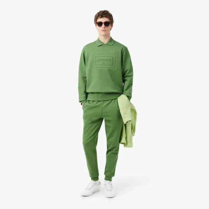 Sweatpants met reliëflogo